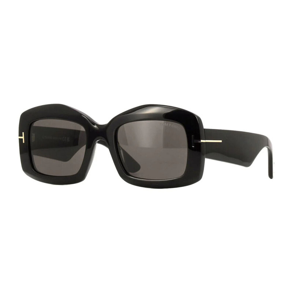 NEW Tom Ford FT1218 01A Shiny Black Sunglasses Authentic